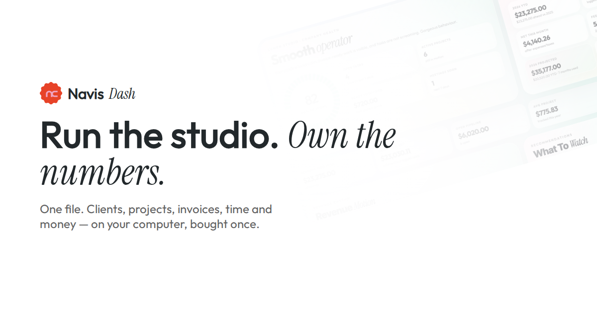 I built my entire freelance studio into one HTML file — 18 pages, no server, no account, no subscr
